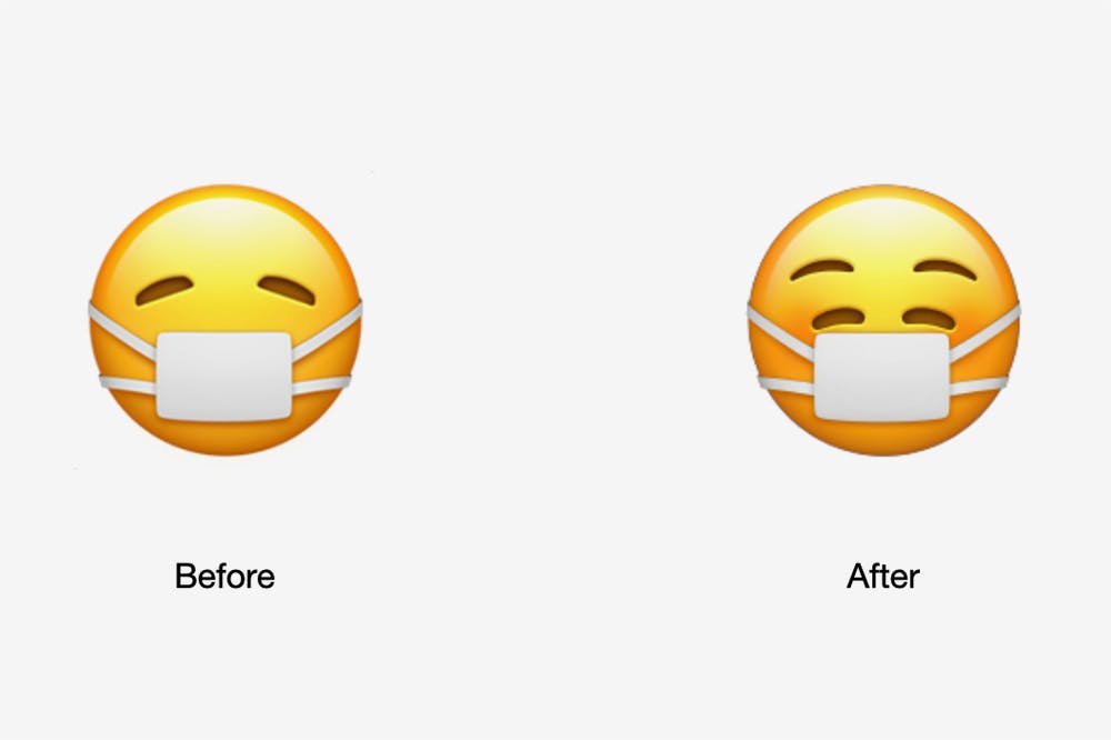 mask with smile emoji