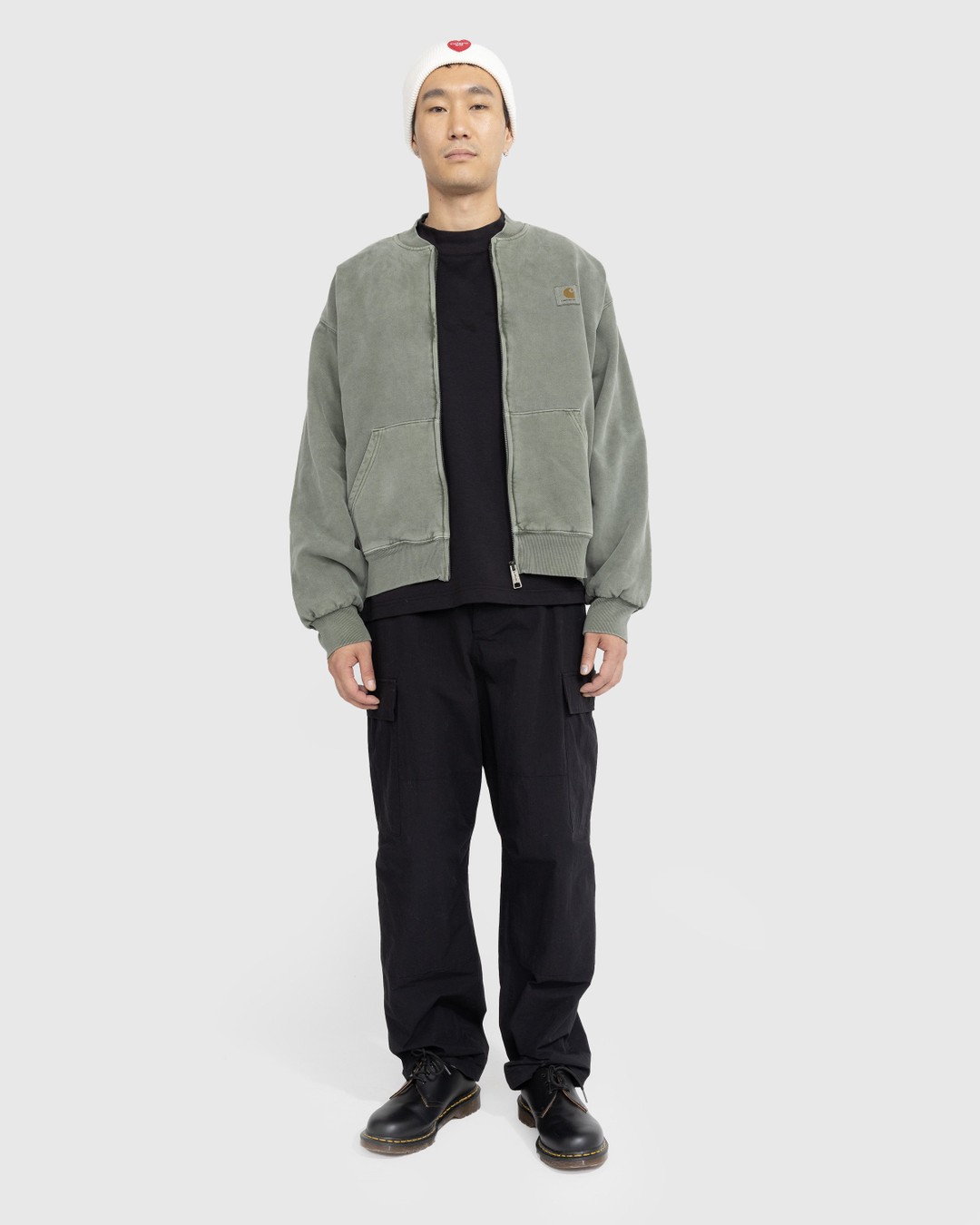 Carhartt WIP – Vista Sweat Bomber Smoke Green - Outerwear - Green - Image 2