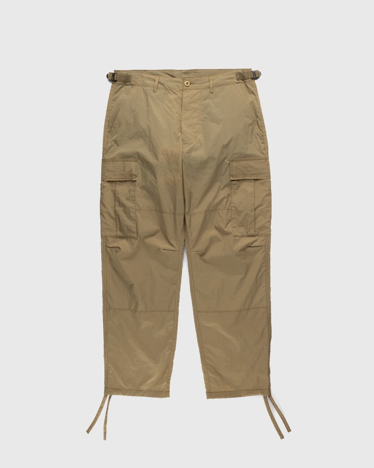 Highsnobiety – Water-Resistant Ripstop Cargo Pants Beige - Pants - Beige - Image 1