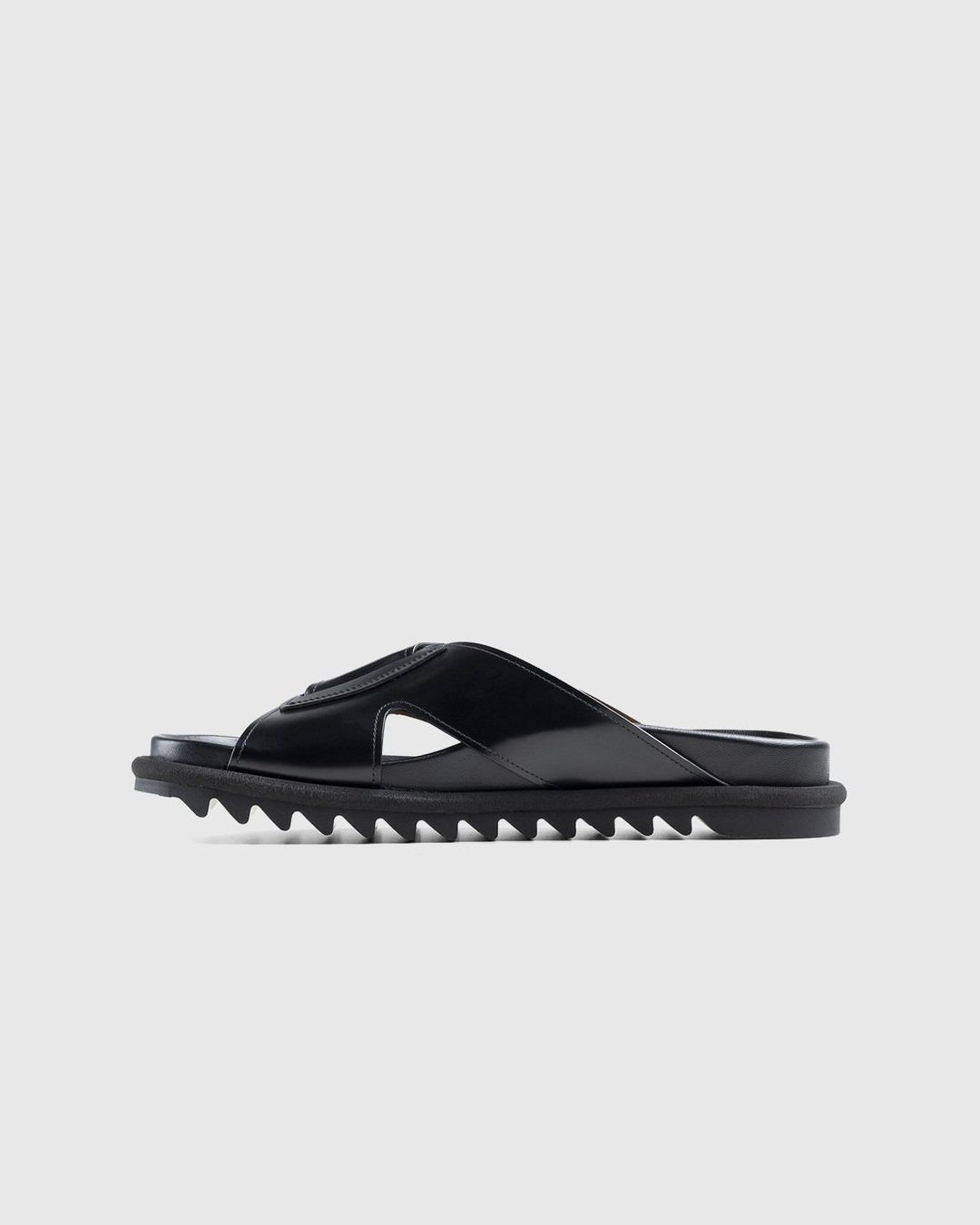 Dries van Noten – Leather Criss-Cross Sandals Black - Sandals - Black - Image 2