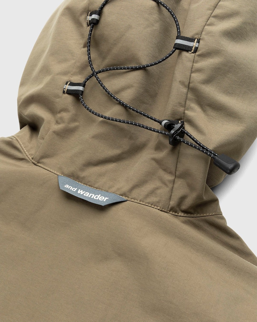 And Wander – Stretch Shell Jacket Dark Beige - Outerwear - Beige - Image 4