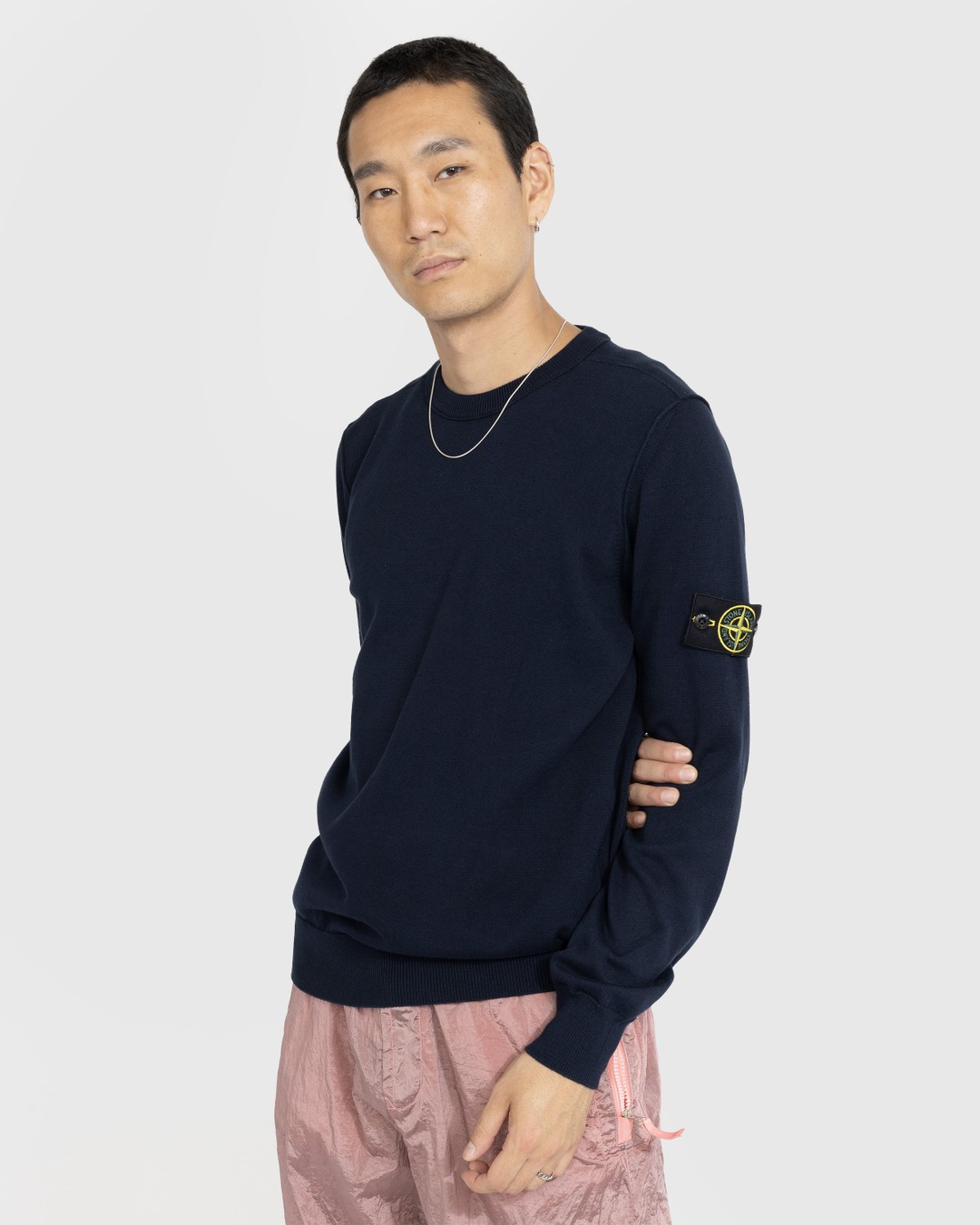 Stone island on sale navy crew neck