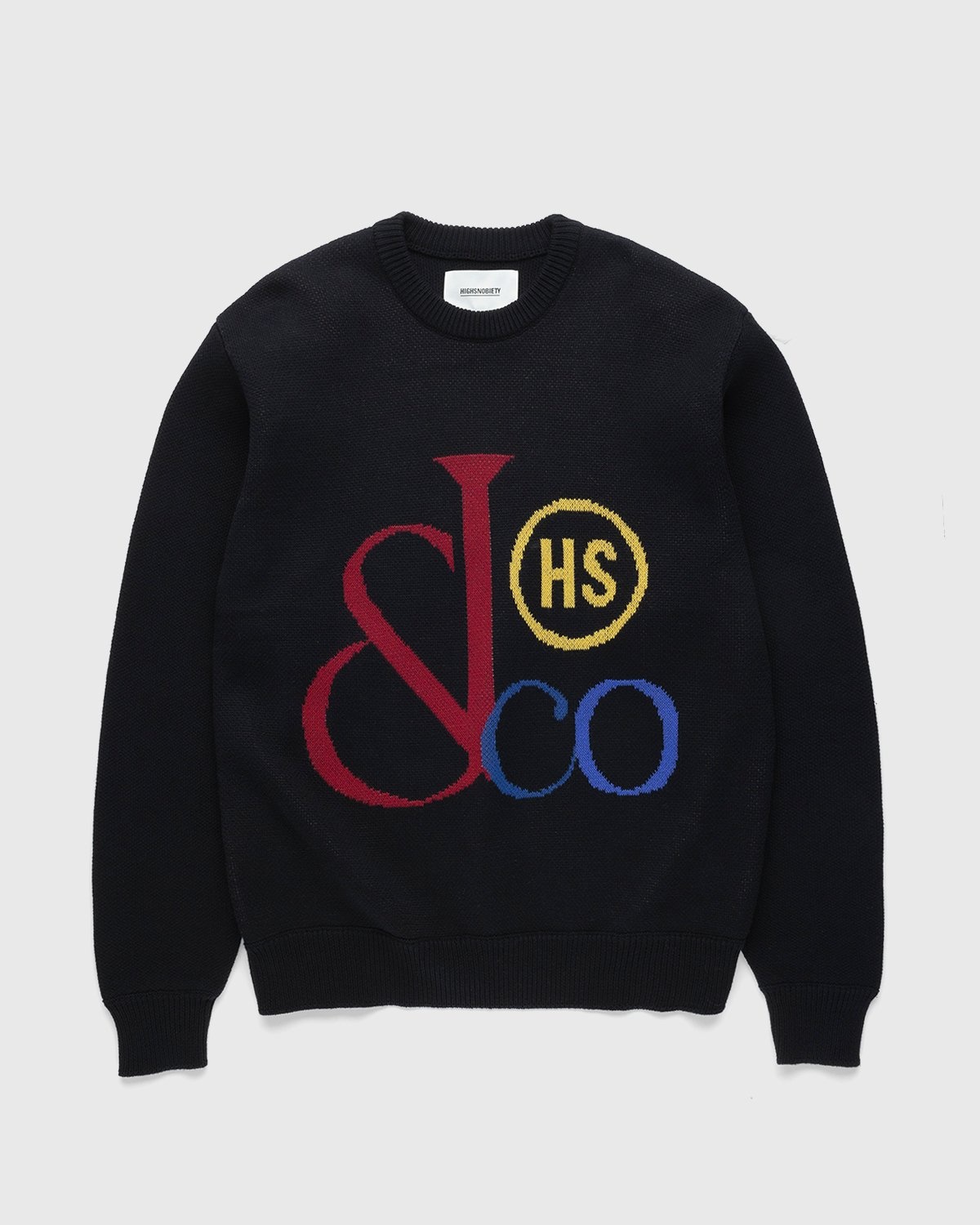 Jacob & Co. x Highsnobiety – Logo Knit Sweater Black - Sweats - Black - Image 1