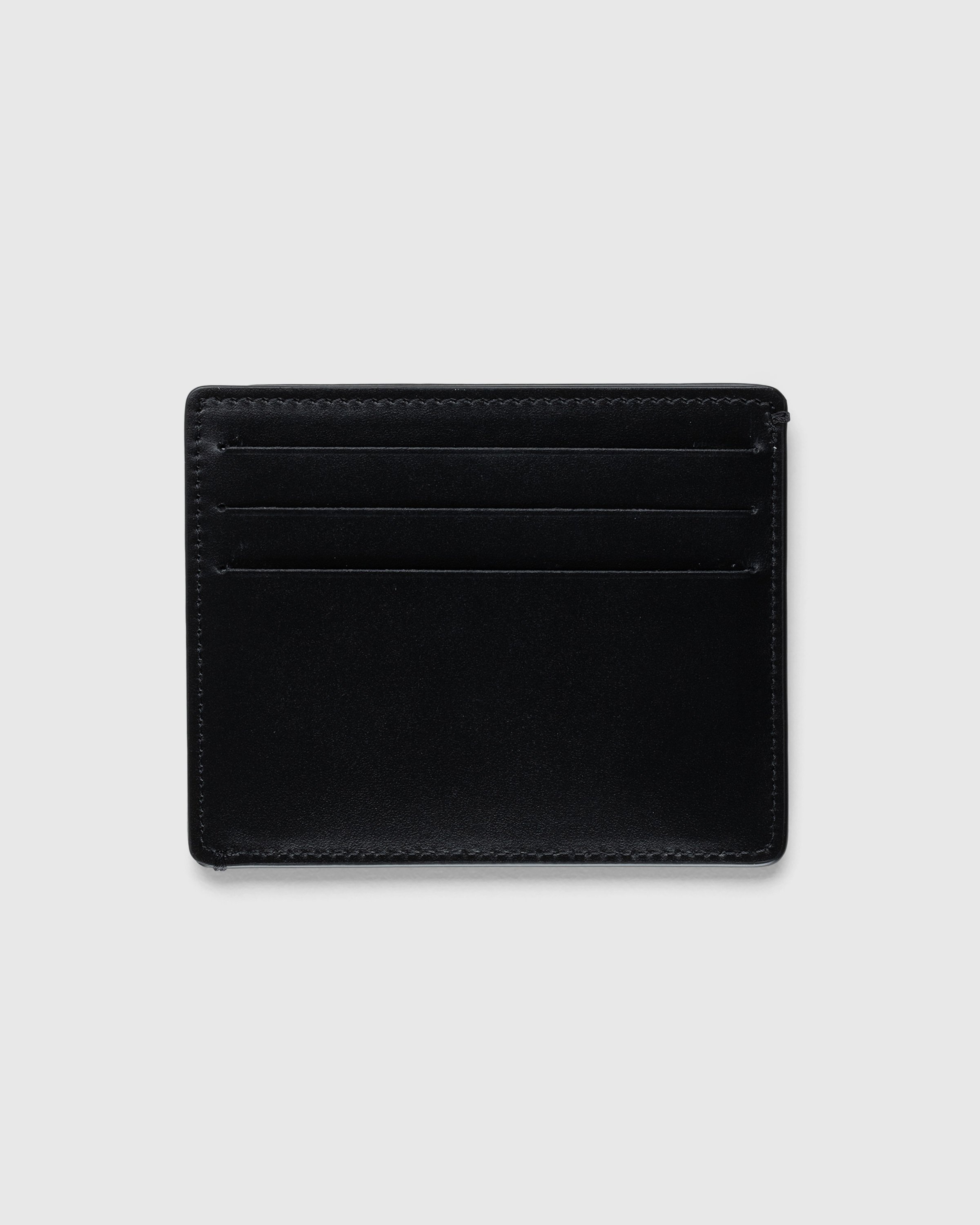Maison Margiela – Leather Card Holder Black - Wallets - Green - Image 2