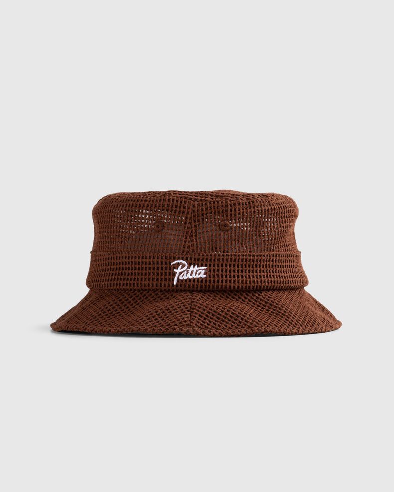 Mesh Bucket Hat Brown