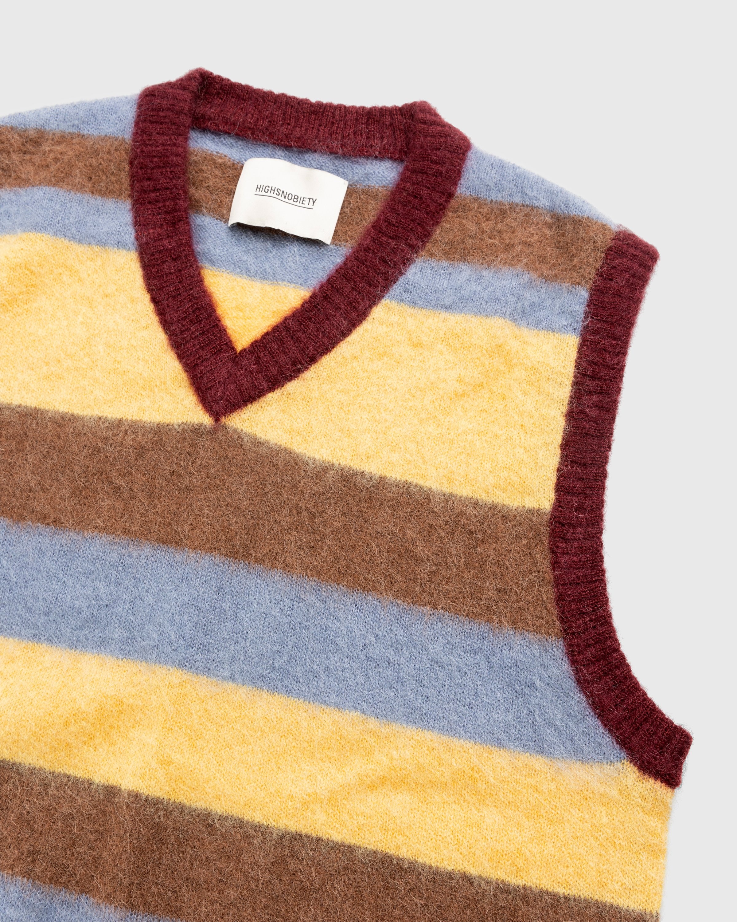 Highsnobiety – Alpaca Gradient Sweater Vest Yellow/Red - Knitwear - Multi - Image 3