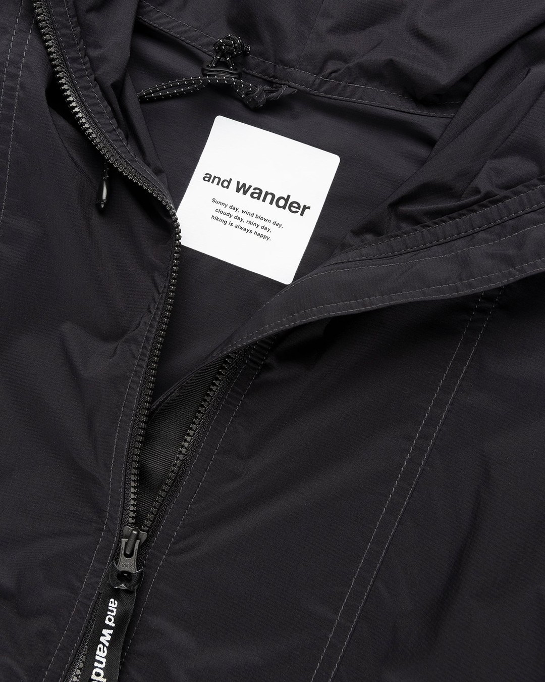 And Wander – Pertex Wind Jacket Black - Outerwear - Black - Image 4