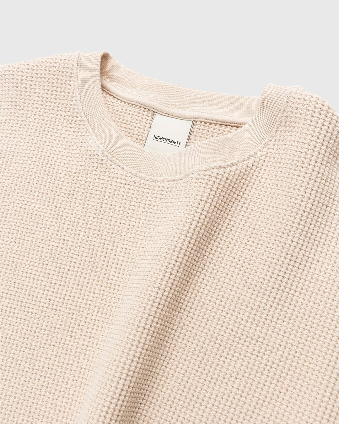 Highsnobiety – Thermal Staples Long Sleeve Off White - Sweatshirts - Beige - Image 4