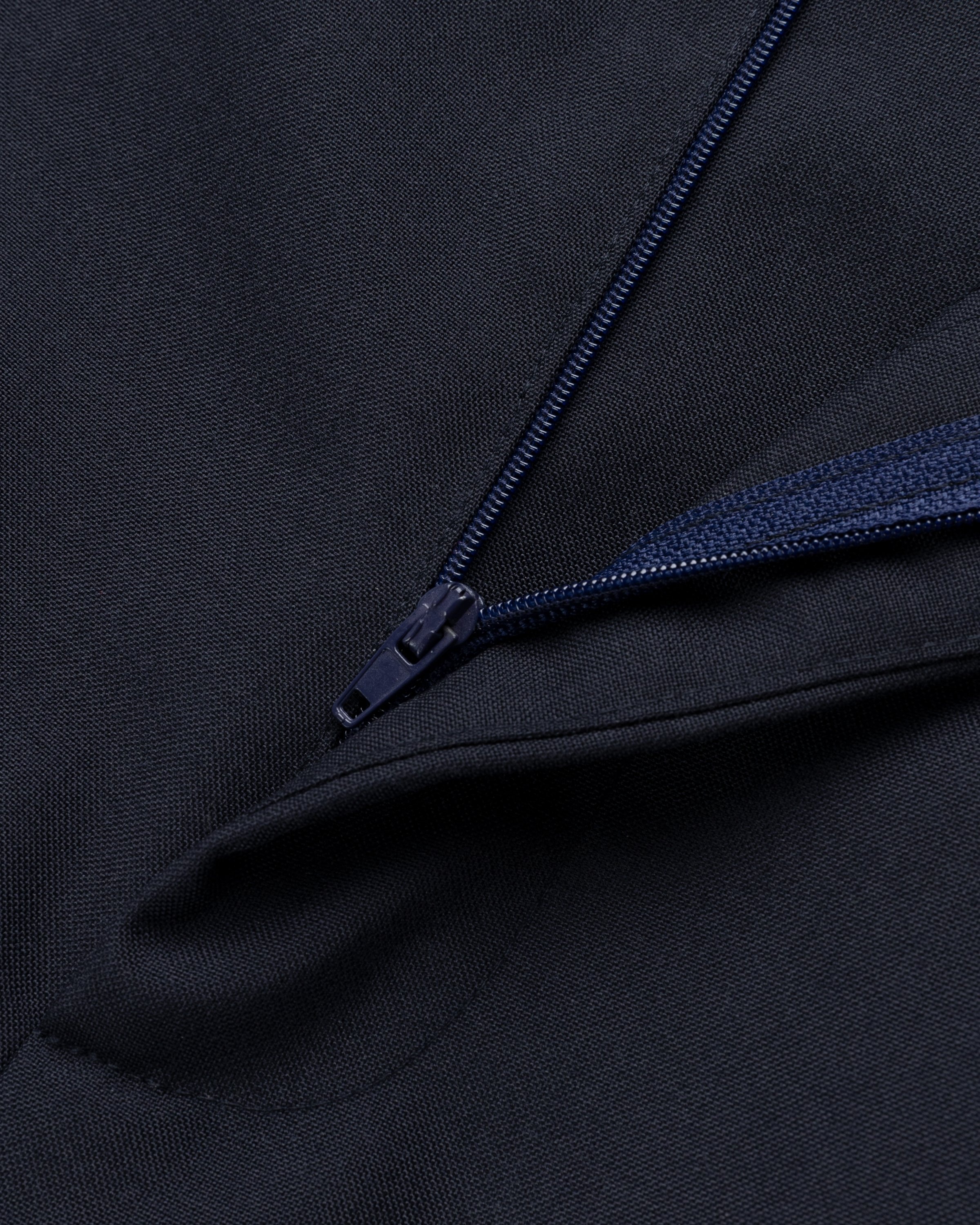 Winnie New York – Pleated Wool Trousers Navy - Pants - Blue - Image 6