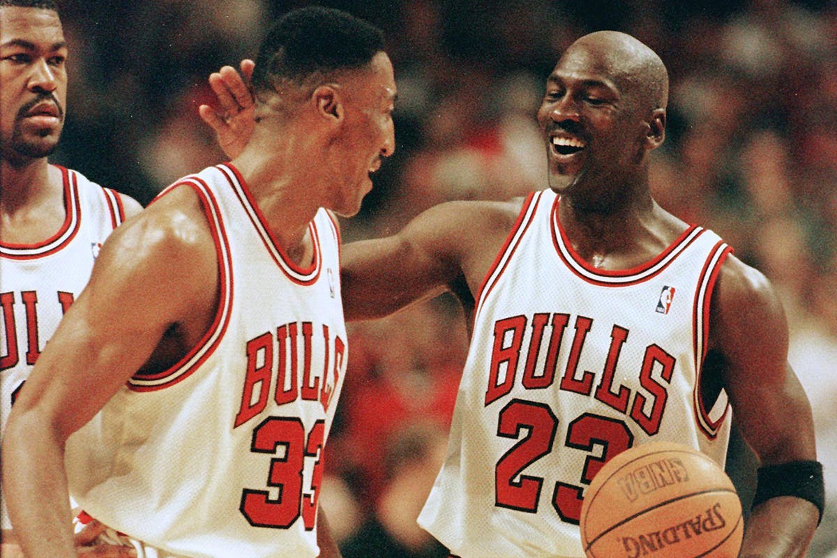 Michael Jordan and Scottie Pippen
