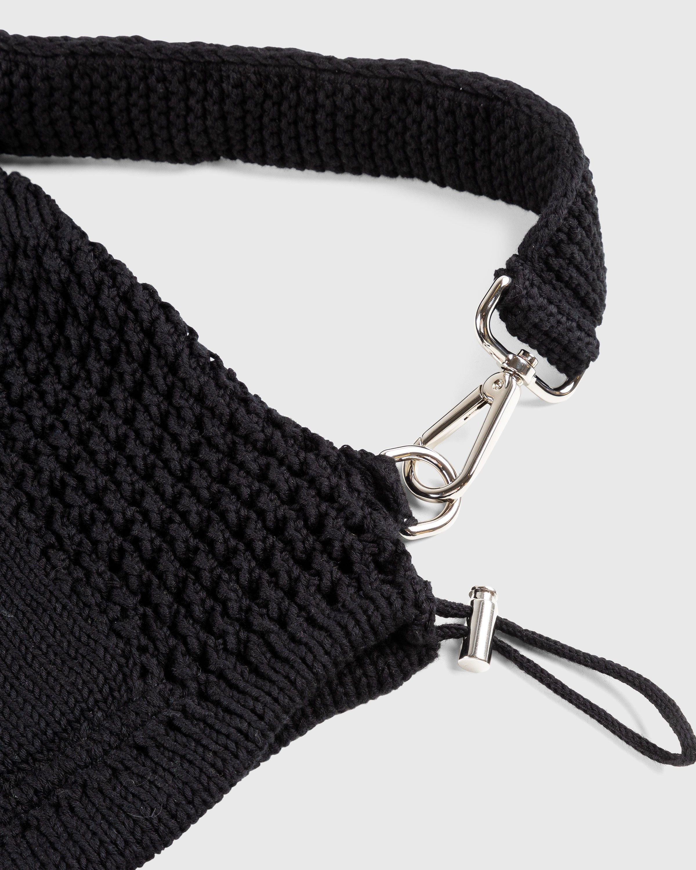 SSU – Mesh Stitch Knitted Bag Black - Shoulder Bags - Black - Image 3