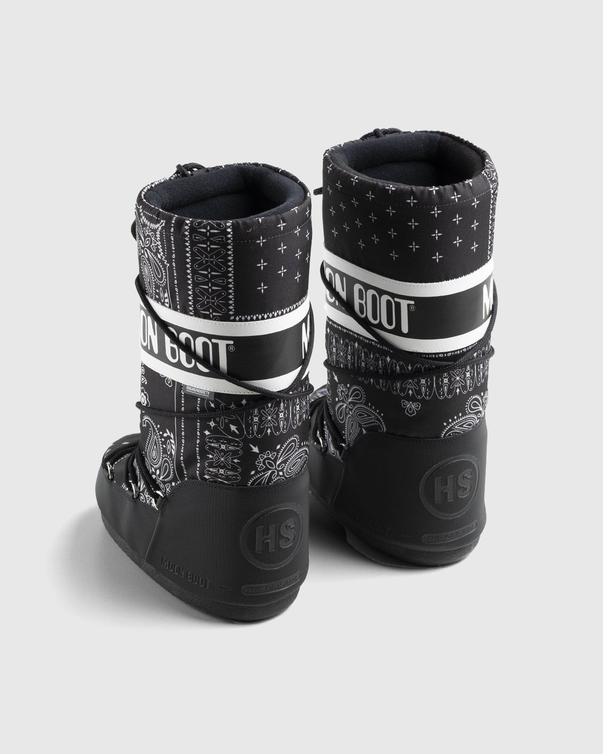 Moon Boot x Highsnobiety – Icon Boot Bandana Black - Boots - Black - Image 4