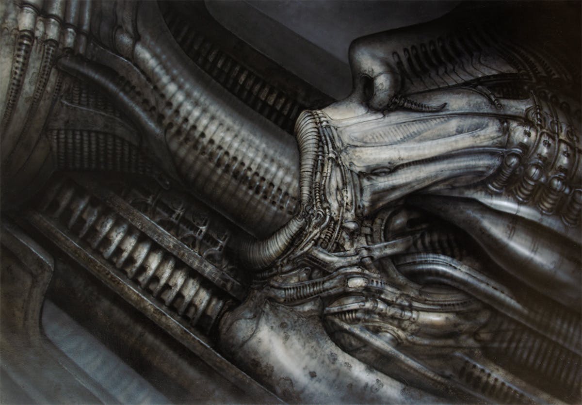 HR Giger, Erotomechanics IX (Fellatio), 1979