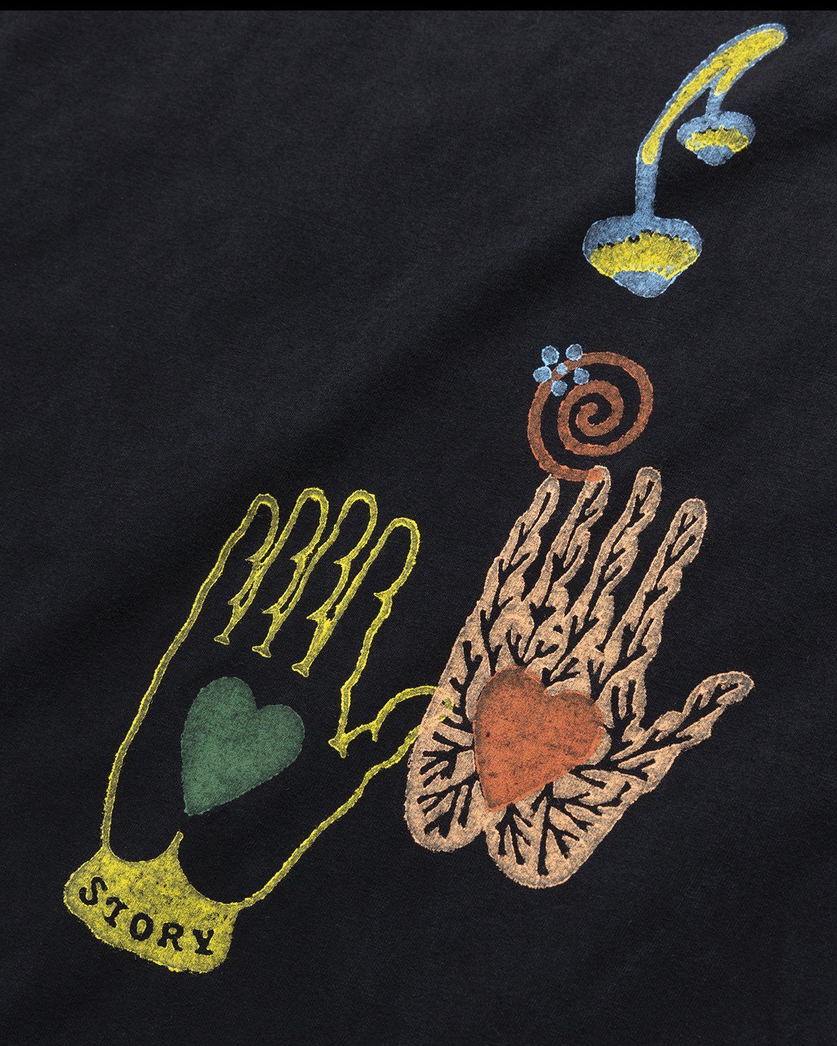 Story mfg. – Grateful Tee SS Iron Nice Trip - Tops - Black - Image 5