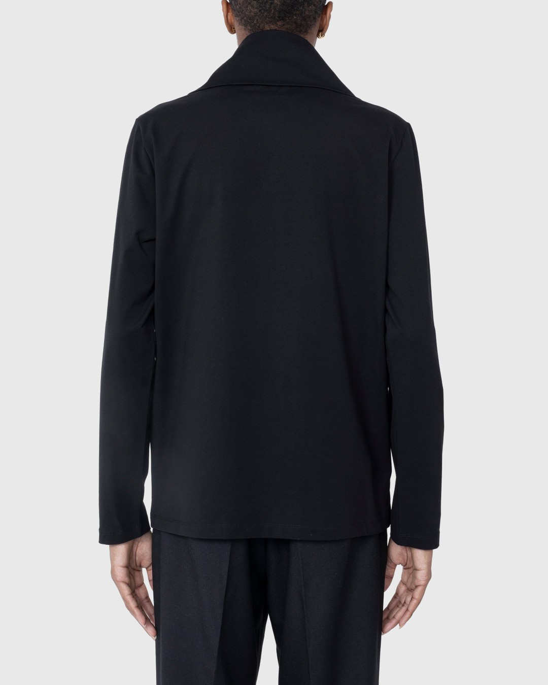 Jil Sander – Zip-Up Longsleeve Black - Longsleeves - Black - Image 4