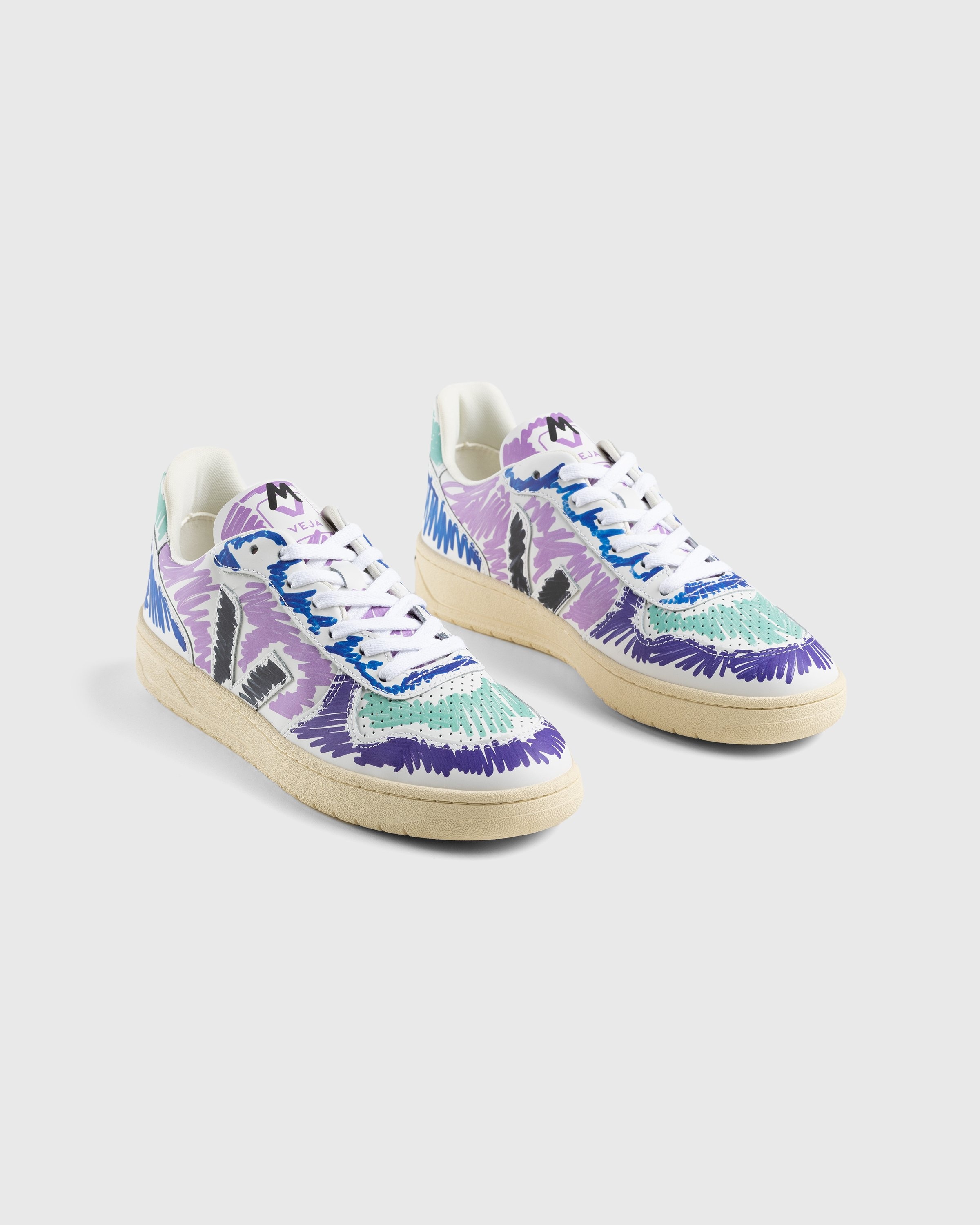 VEJA x Marni – V-10 Leather Orchid Black - Sneakers - Multi - Image 2