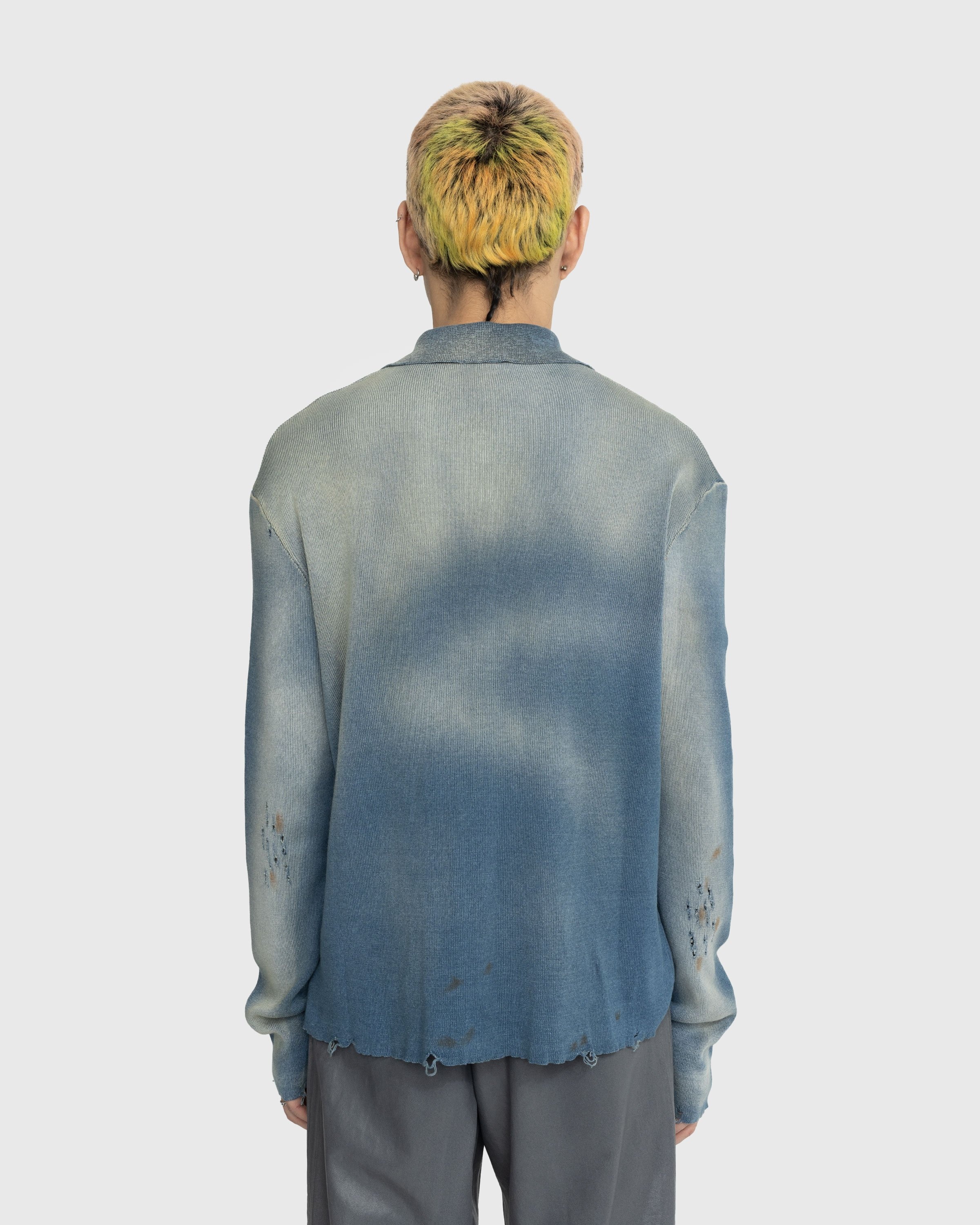 Diesel – K-Addock Ribbed Cardigan Blue - Outerwear - Grey - Image 3