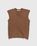 Our Legacy – Knitted Cotton Vest Caramel Cloudy - Knitwear - Beige - Image 1