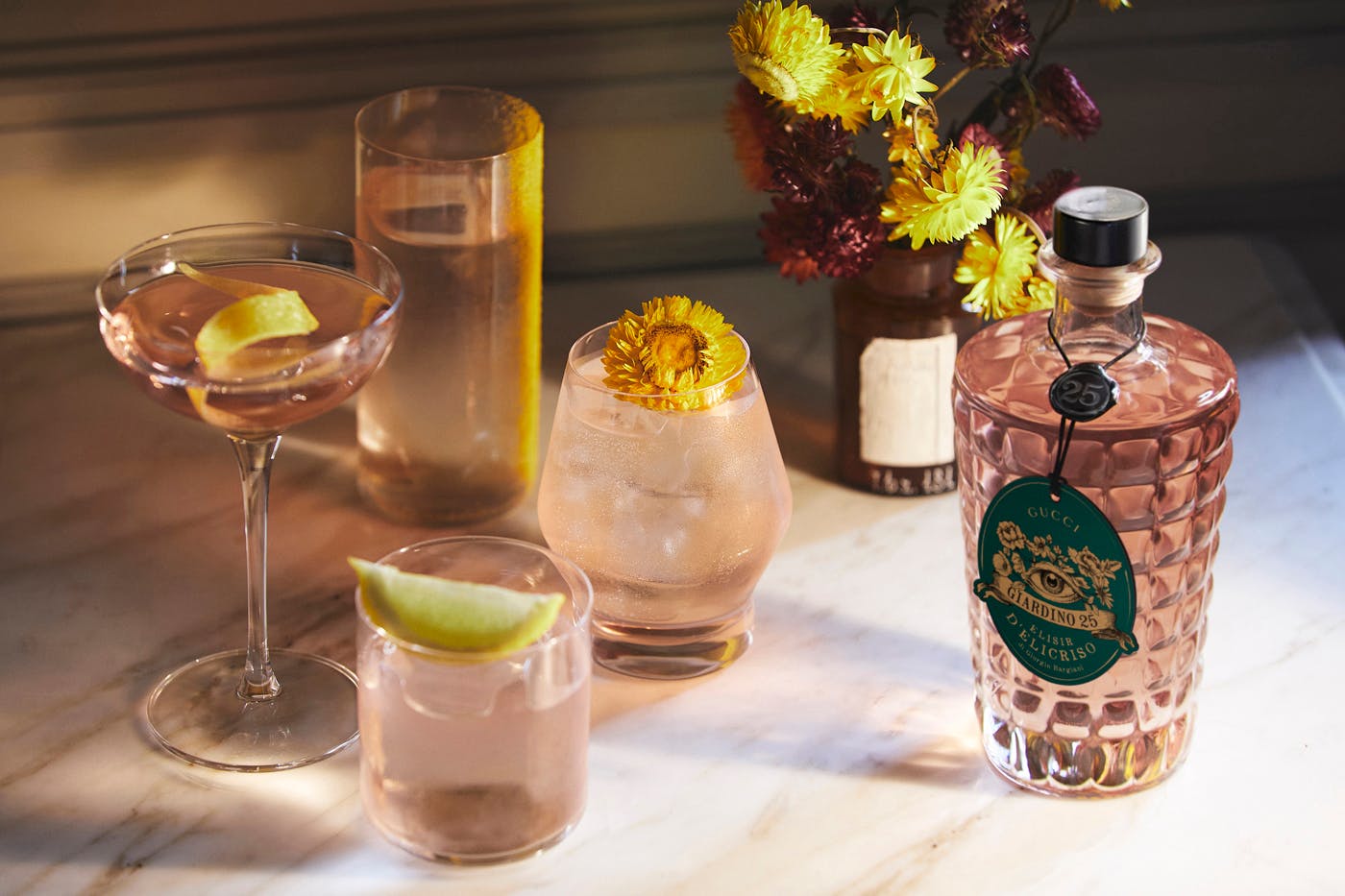 Gucci Releases Pre-Made "Collector's Cocktail" at Giardino 25 Bar