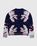 Bally – Switzerland Merino Wool Crewneck Navy/Bone - Knitwear - Blue - Image 2