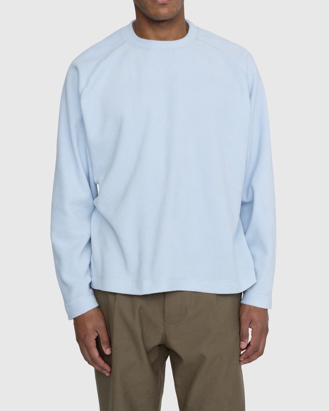 Highsnobiety – Polar Fleece Raglan Sweater Baby Blue - Fleece - Blue - Image 2