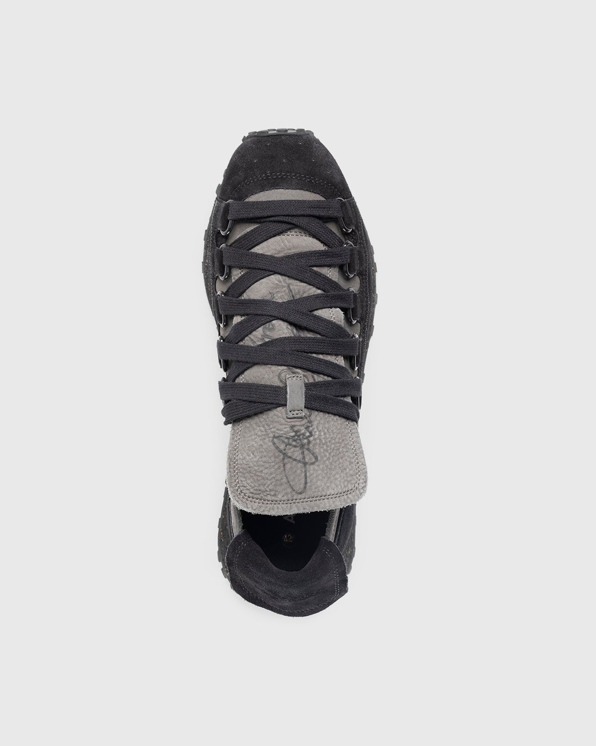 Acne Studios – Nofo Lace-Up Sneakers Grey/Black - Low Top Sneakers - Black - Image 5