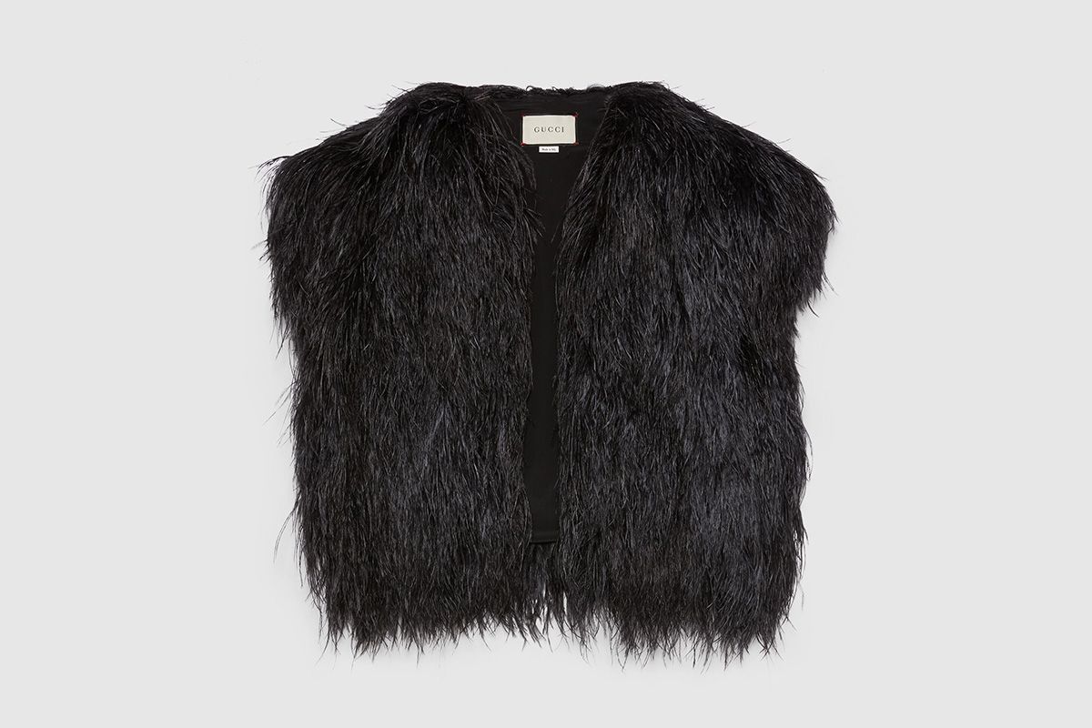 Gucci fur vest deals