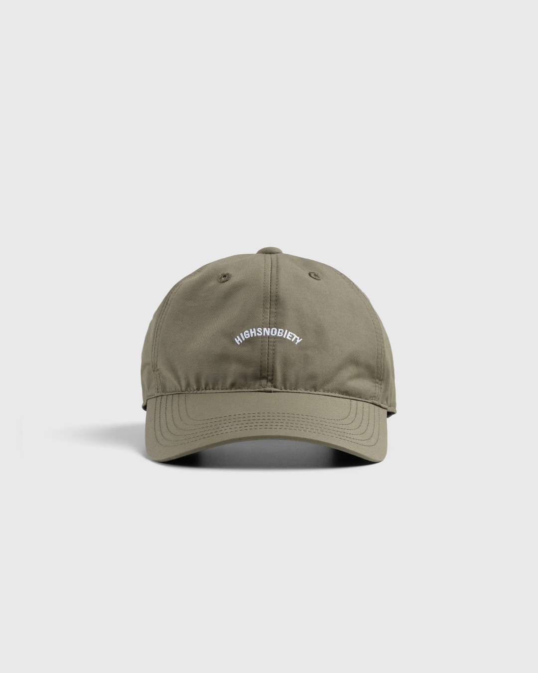 Highsnobiety – Brushed Nylon Logo Cap Olive - Hats - Green - Image 2