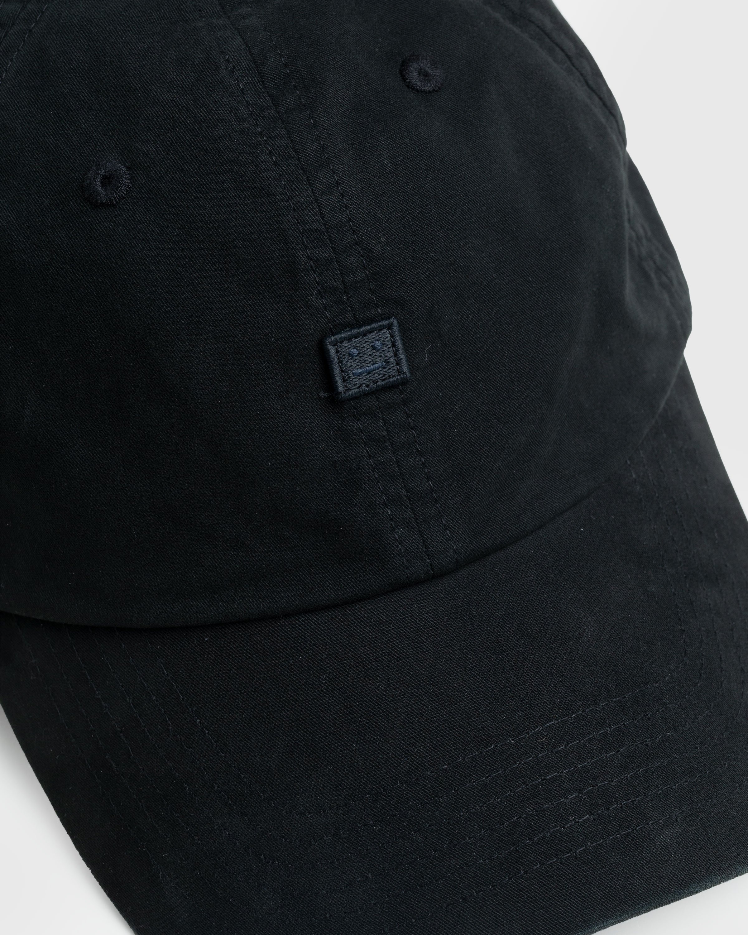Acne Studios – Face Patch Baseball Cap Black - Hats - Black - Image 4