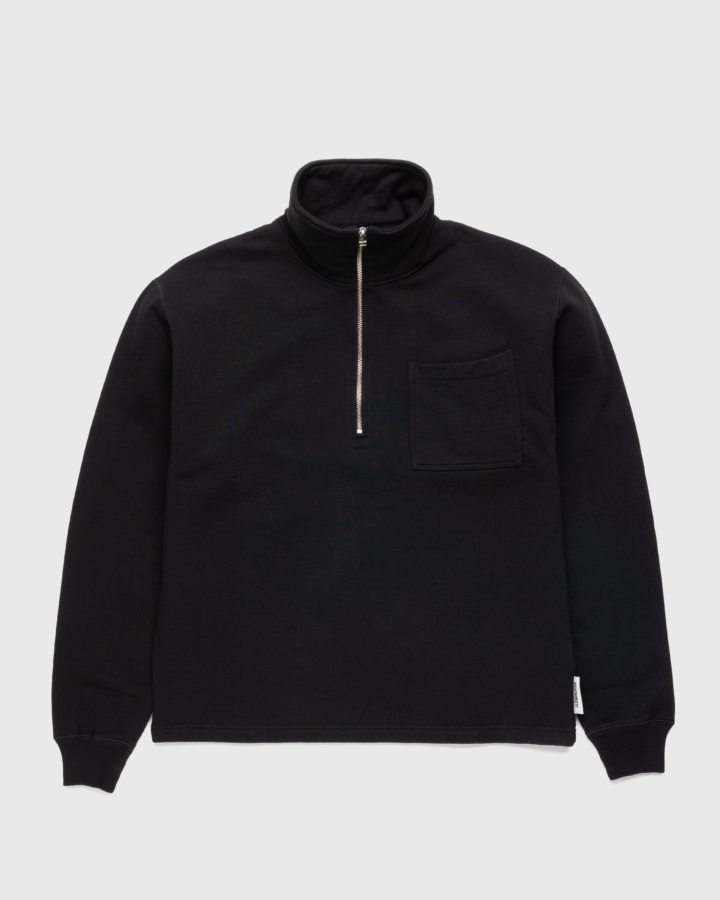 Highsnobiety – Fleece Quarter Zip Black