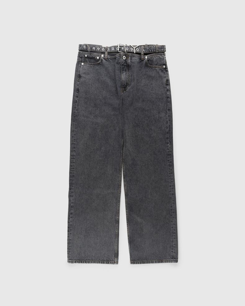 Evergreen Y Belt Jeans Vintage Black