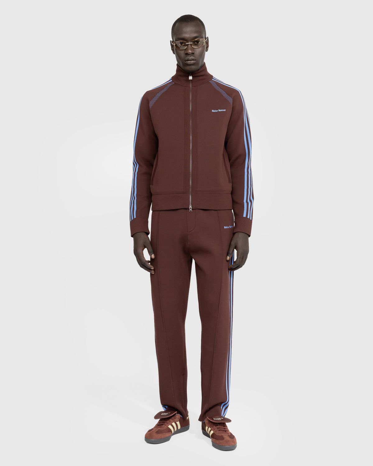 Adidas x Wales Bonner – Knit Track Top Mystery Brown - Tops - Brown - Image 3