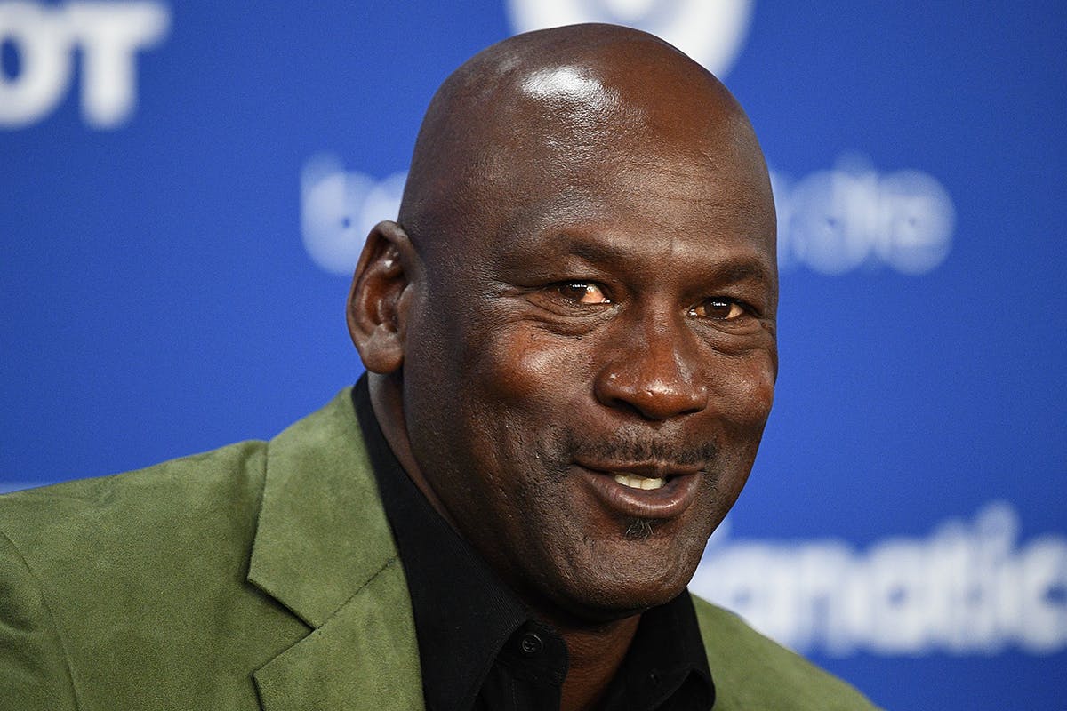 Michael Jordan green jacket