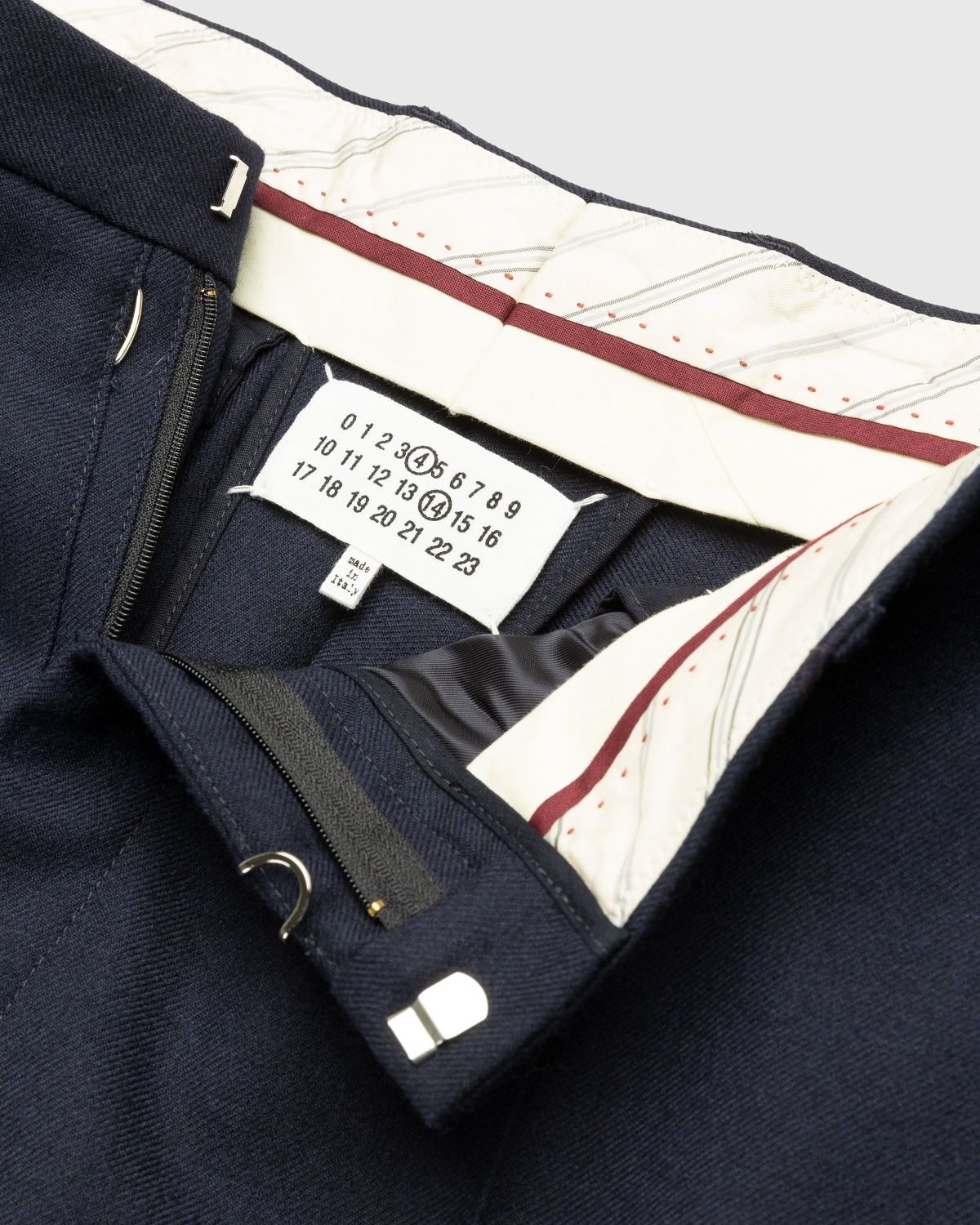 Maison Margiela – Wool Twill Trousers Navy - Pants - Blue - Image 5