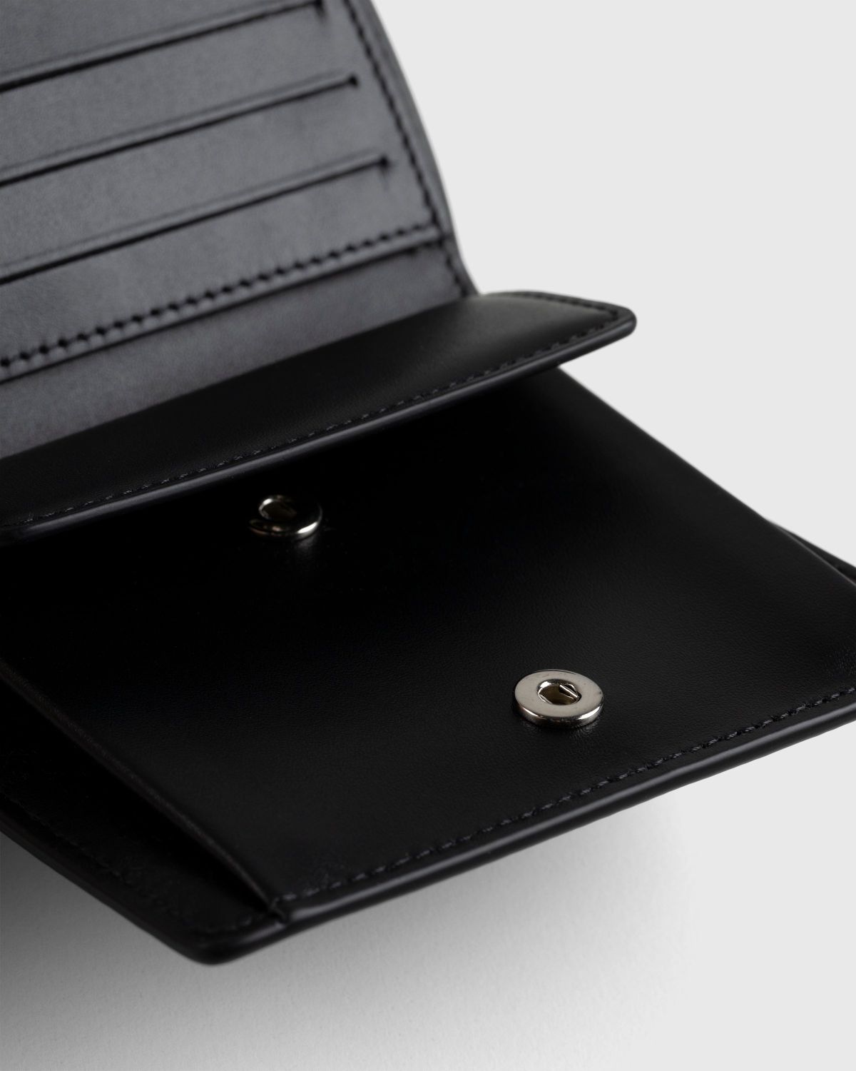 Maison Margiela – Leather Bifold Wallet Black - Wallets - Black - Image 4