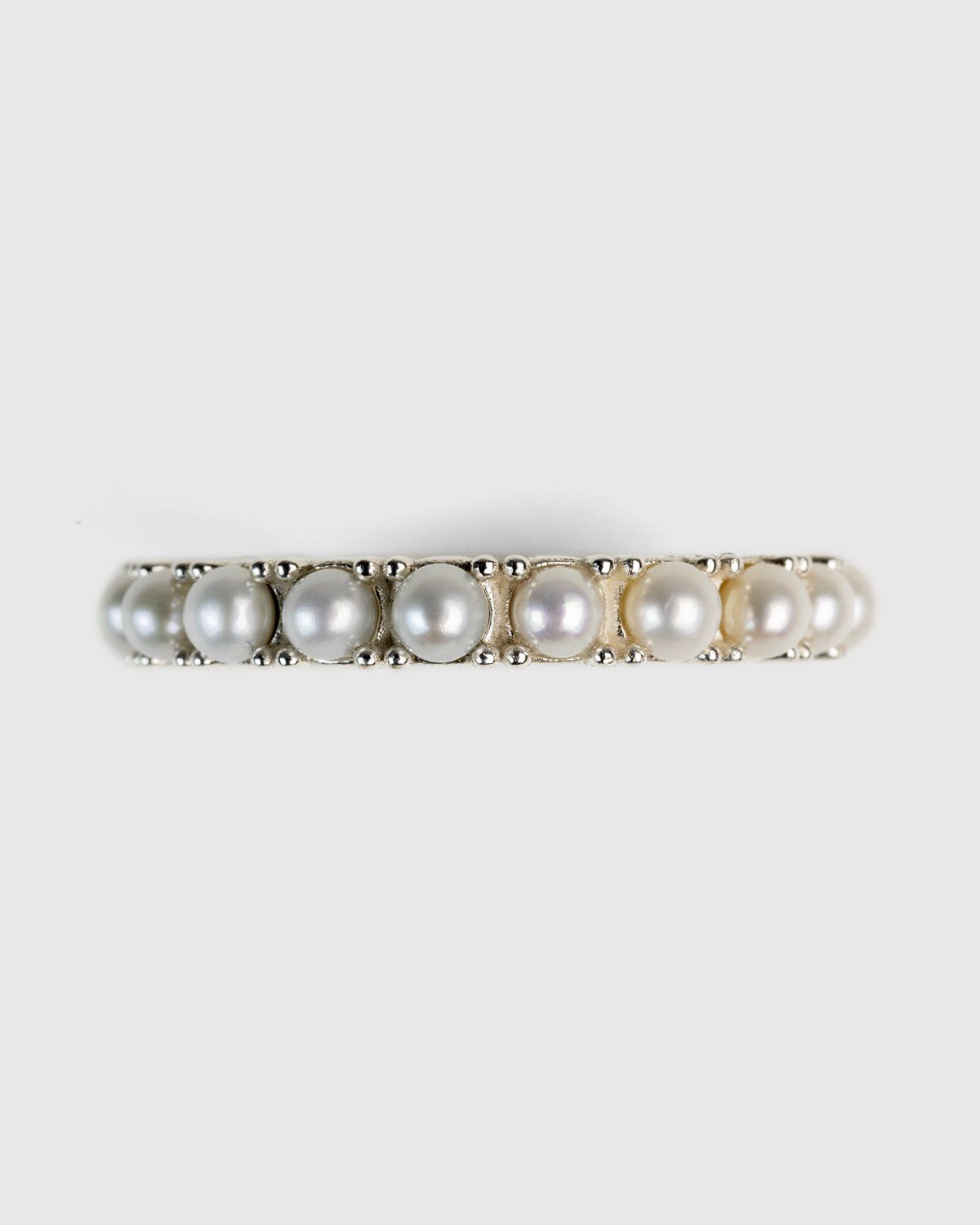 Hatton Labs – Pearl Eternity Ring White - Rings - White - Image 1