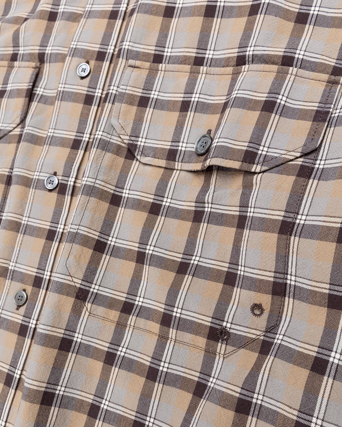 Acne Studios – Checked Shirt Brown - Longsleeve Shirts - Brown - Image 4