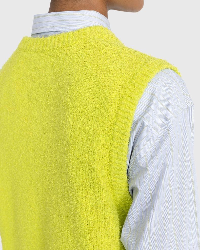 Highsnobiety VNeck Sweater Vest Yellow Highsnobiety Shop