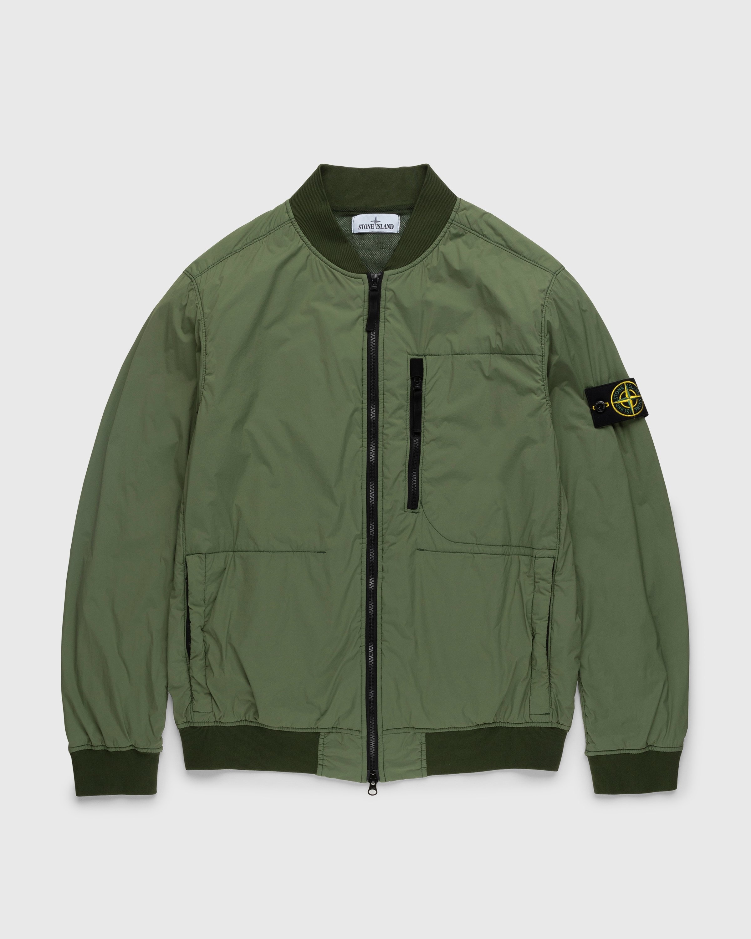 Stone Island 41331 Nylon Bomber Jacket Olive Highsnobiety Shop