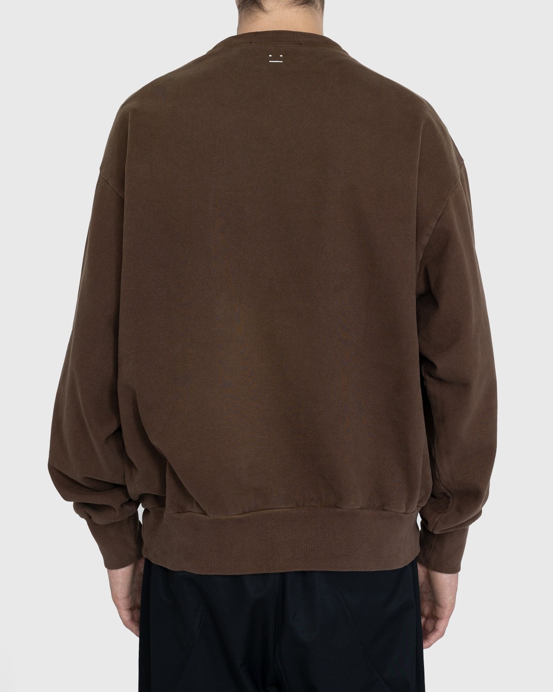 Acne Studios – Organic Cotton Crewneck Sweatshirt Coffee Brown - Sweats - Brown - Image 4