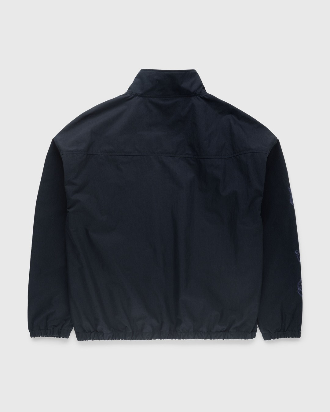NTS x Highsnobiety – Brushed Nylon Track Jacket Navy - Outerwear - Black - Image 2