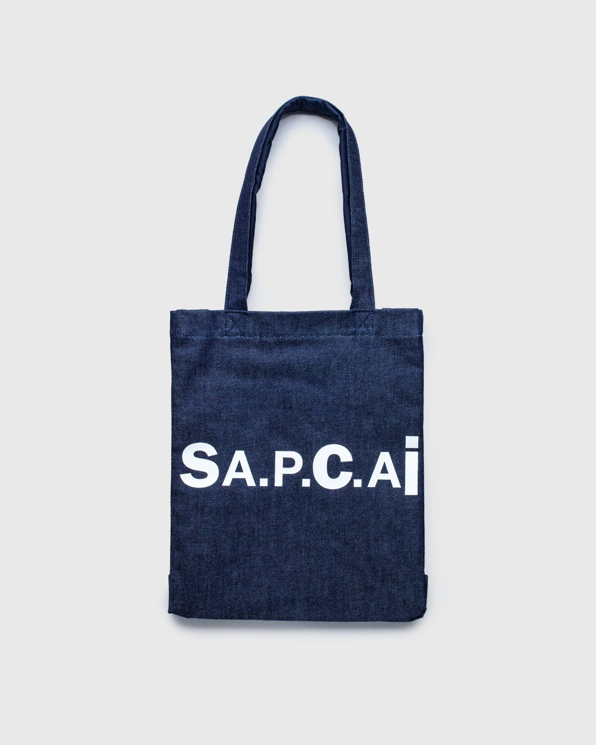 A.P.C. x Sacai – Tote Bag Holly Dark Navy - Tote Bags - Blue - Image 1