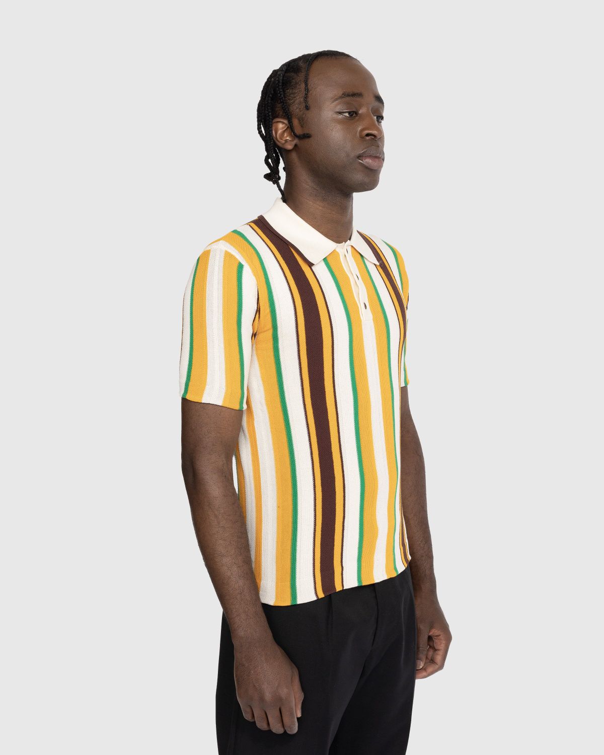 Wales Bonner – Optimist Polo Shirt Orange - Shirts - Orange - Image 4