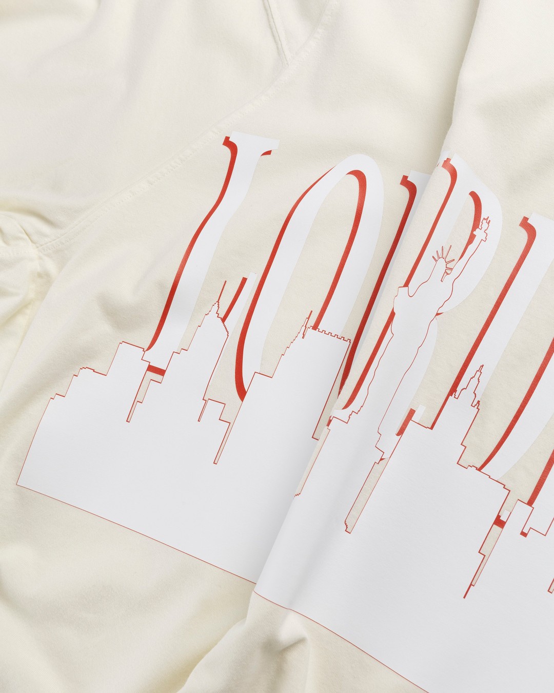 Lourdes New York – Skyline Tee Tinto Capo Cream - T-shirts - White - Image 4