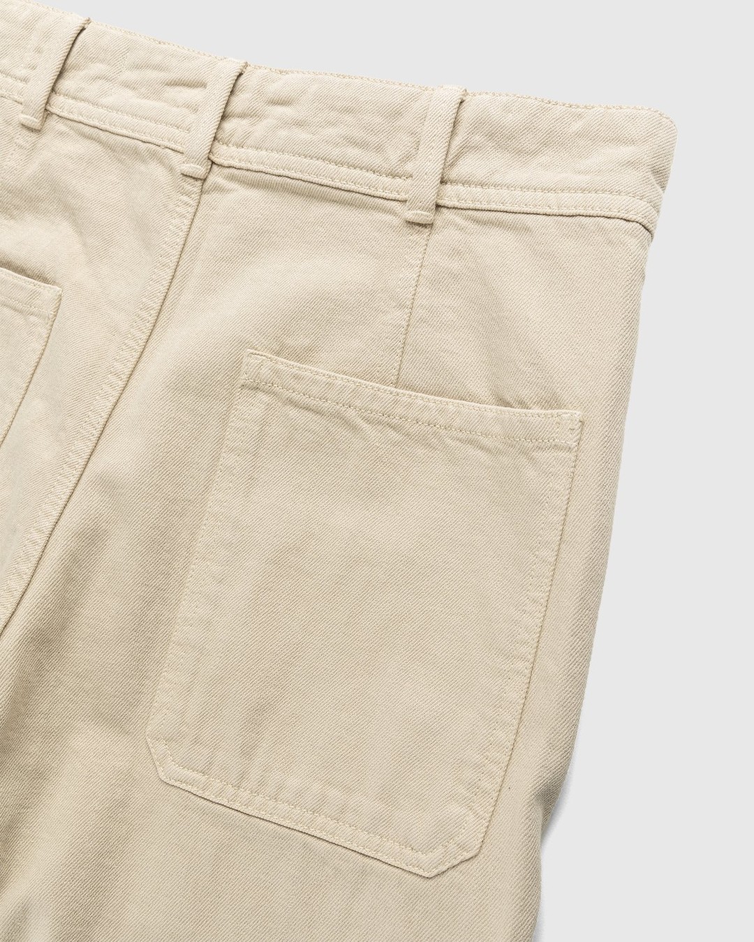Lemaire – Italian-Woven Denim Sailor Pants Saltpeter - Pants - Beige - Image 4