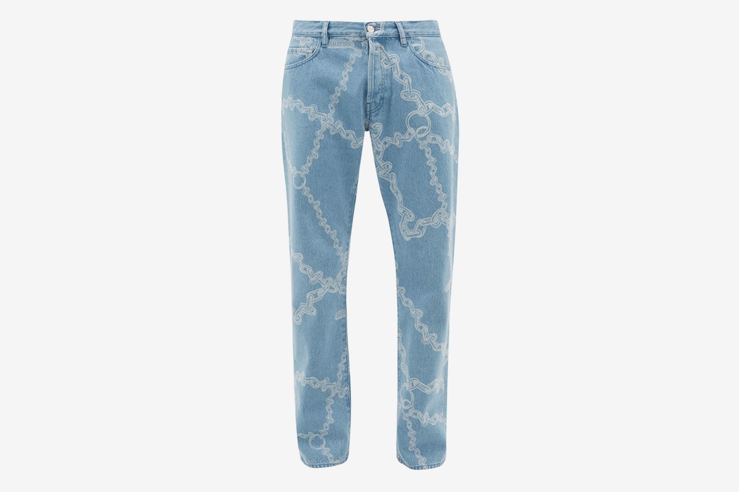 Lilly Chain Print Straight Leg Jeans