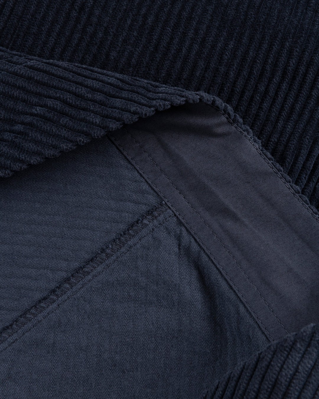 Stone Island – Corduroy Crewneck Navy Blue - Sweats - Blue - Image 7