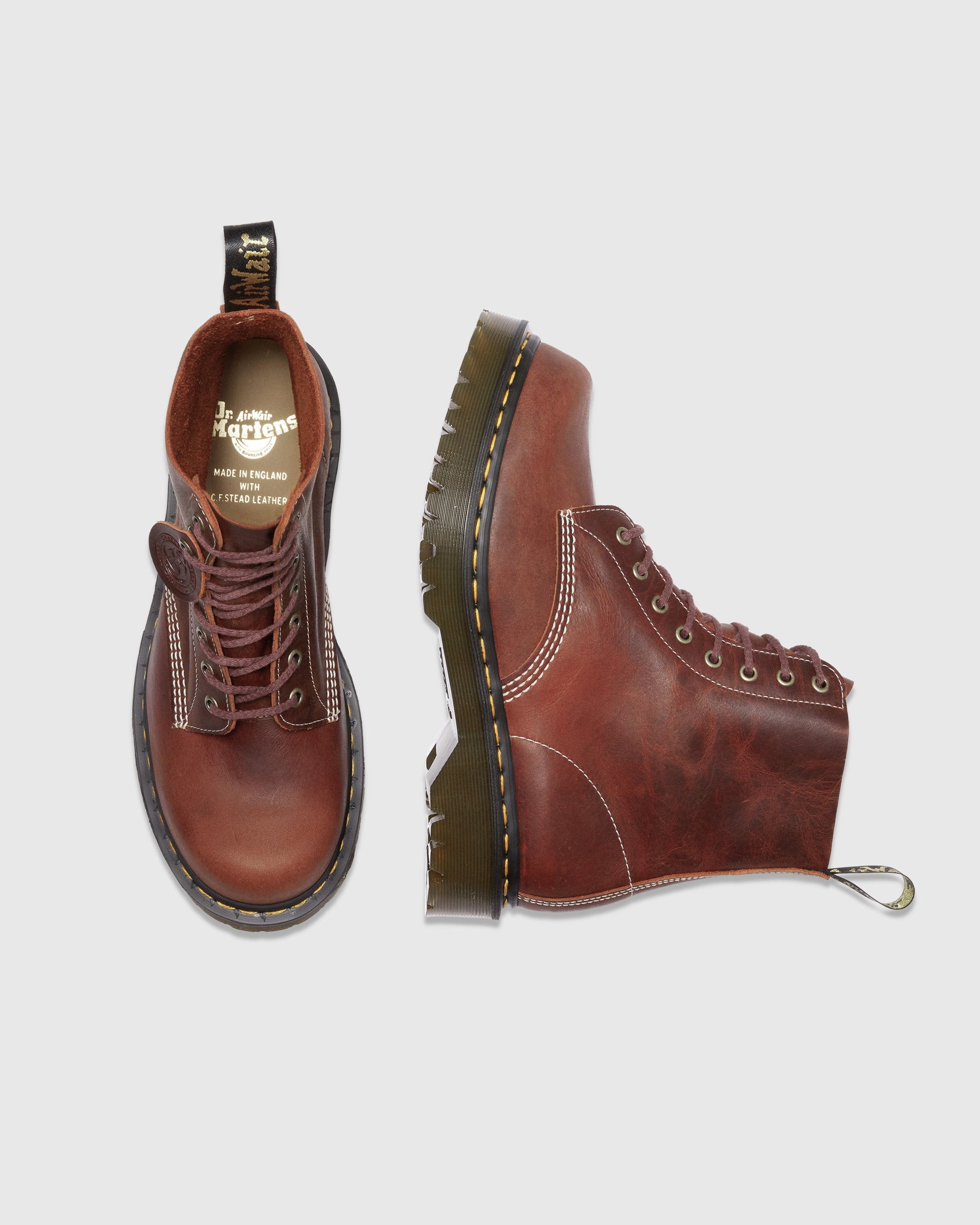 Dr. Martens – 1460 Pascal Heritage Tan Phoenix - Boots - Brown - Image 4