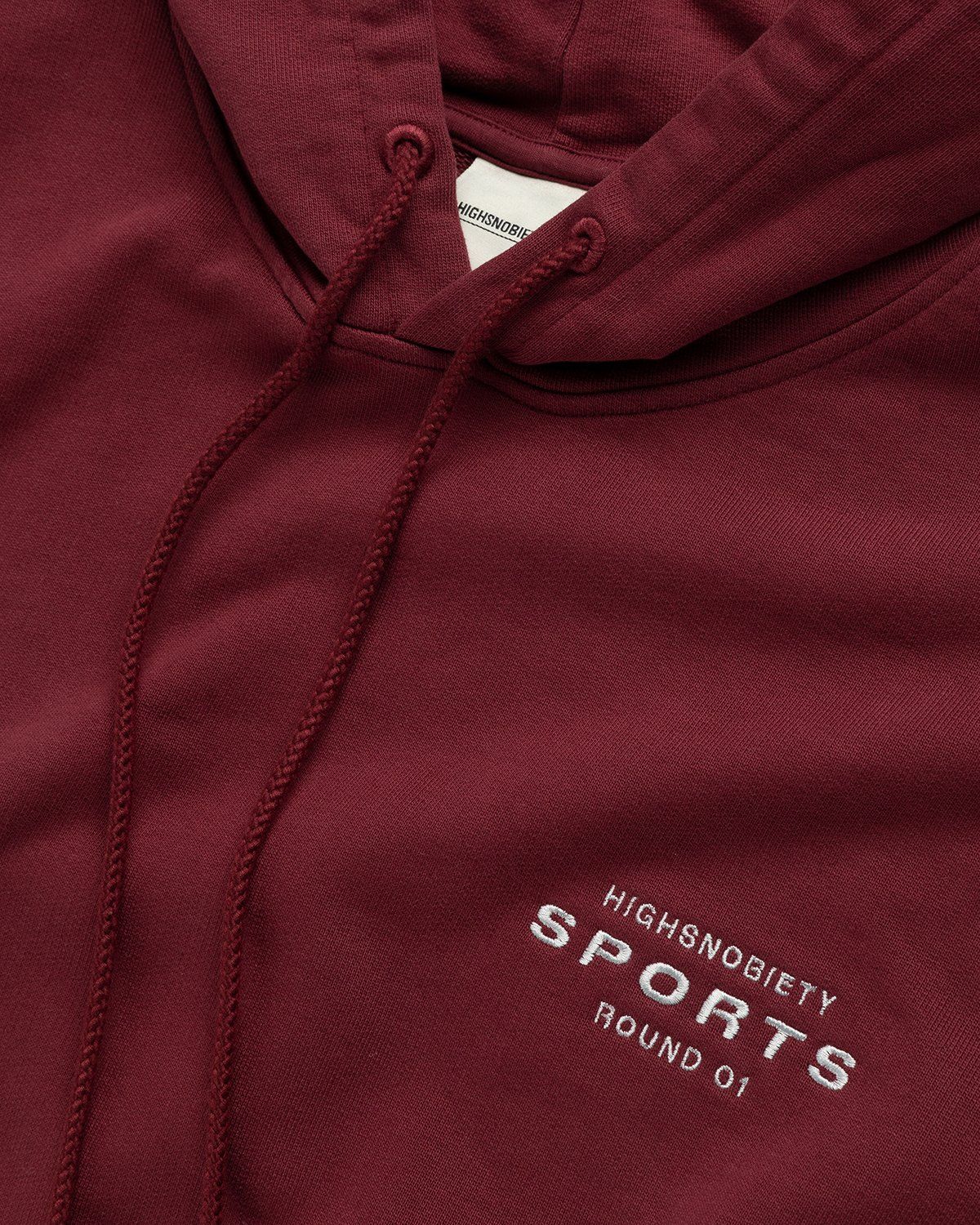 Highsnobiety – HS Sports Focus Hoodie Bordeaux - Sweats - Red - Image 3