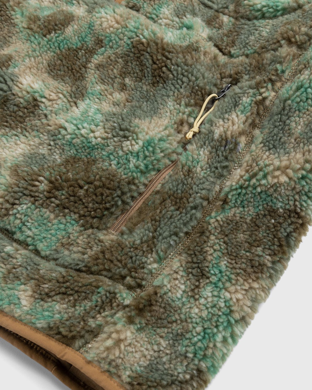 The North Face – Extreme Pile Pullover Military Olive/Stippled Camo Print - Fleece - Green - Image 6